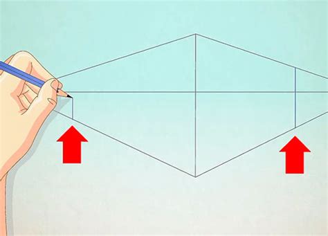 Шаг 3: Проведение вертикальной линии