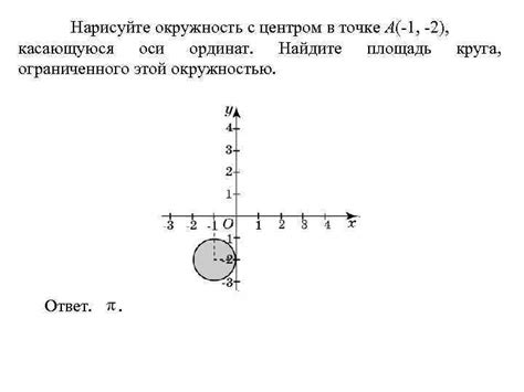 Шаг 4: Нарисуйте окружность вокруг середины отрезка