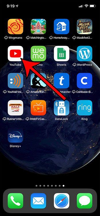 Шаг 7: Начало использования Ютуб на iPhone 11