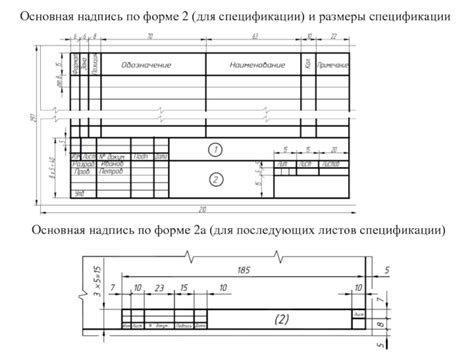  Задание и расположение элементов чертежа 