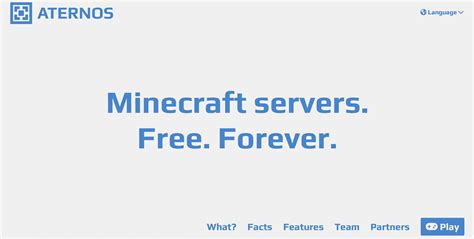 Aternos: платформа для хостинга серверов Minecraft