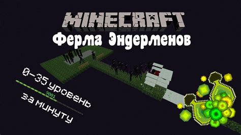 Minecraft: бесконечная ферма эндерменов в действии